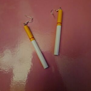Unique Cigarette Design Earrings